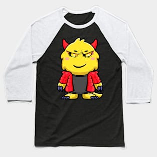 Baby Monster Yellow Fierce Baseball T-Shirt